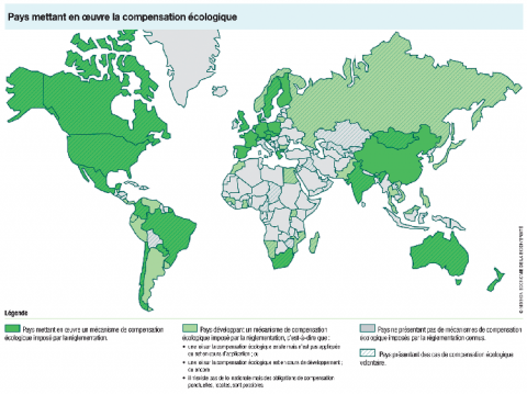Mission économie de la biodiversité (2014). État des lieux de la compensation écologique à l'international : diversité du mécanisme et de sa mise en oeuvre